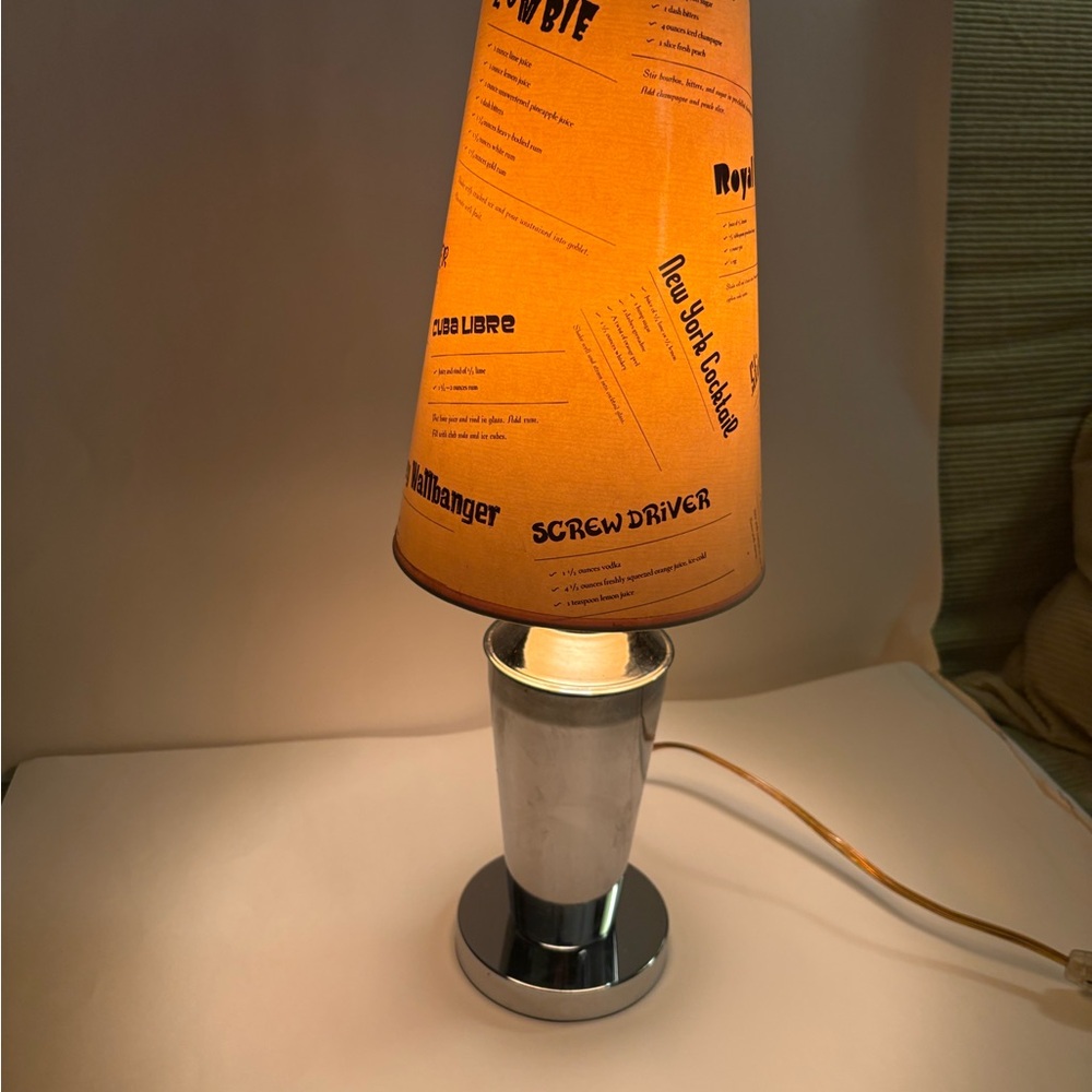 Cocktail Recipe Table Lamp - Picture 3 of 6